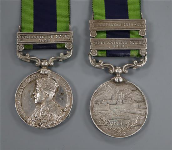 Two India General Service 1908-1935 medals to